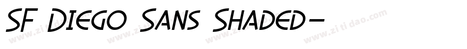 SF Diego Sans Shaded字体转换
